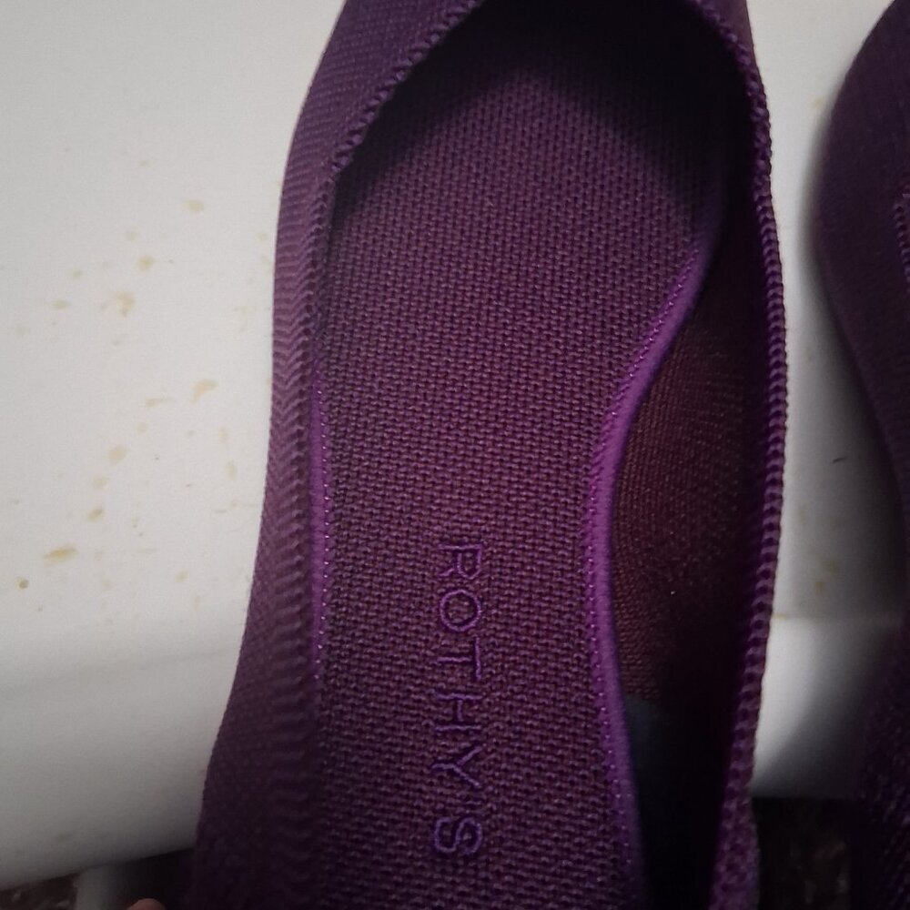 Rothy's Purple Flats with Blue Accent - Picture 5 of 8